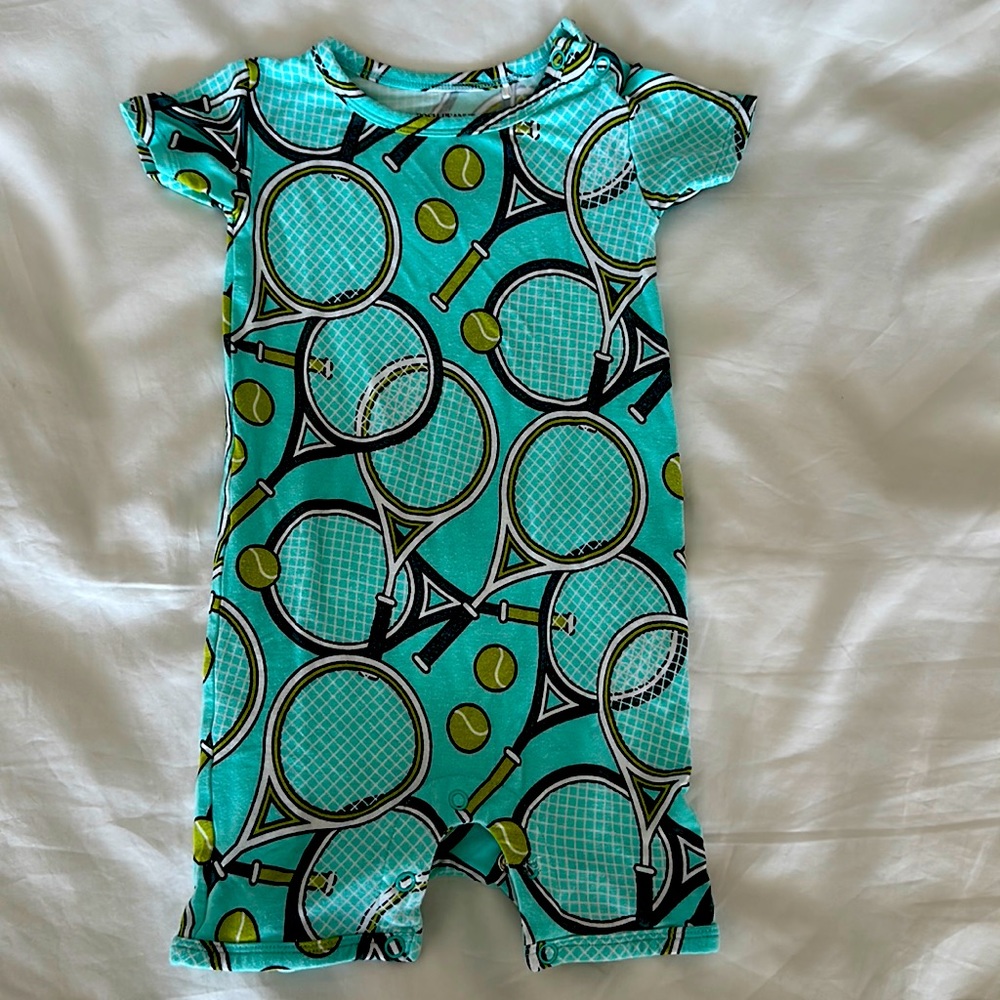 Posh Peanut Tennis Onesie. Worn once! Size 9-12 months